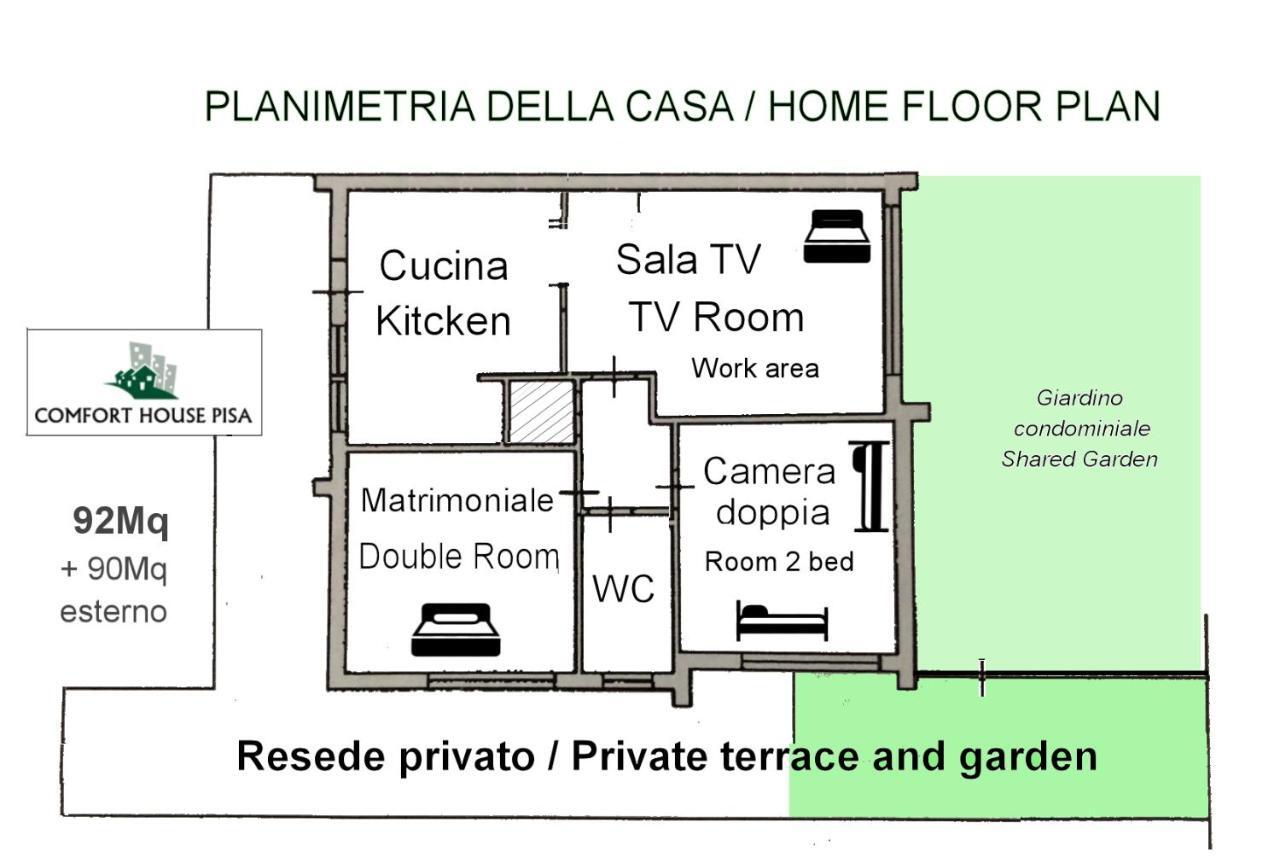 Comfort House Pisa Exterior foto